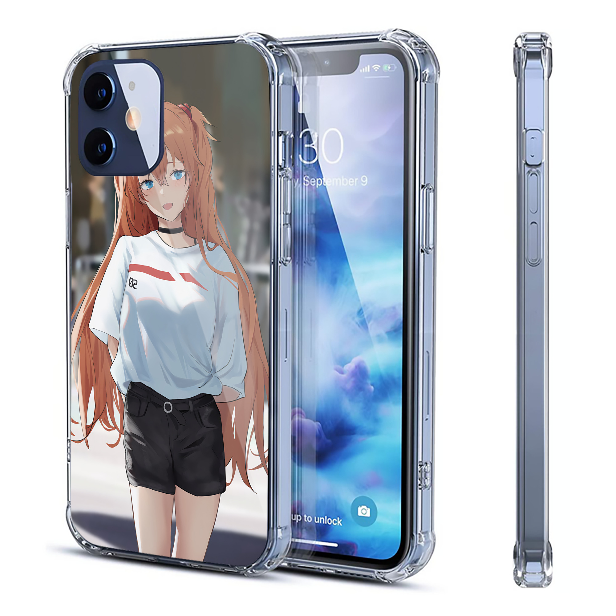 （画像用） EVA 新世紀エヴァンゲリオン 【iPhone 12シリーズ対応】透明スマホケース（クリアソフトケース）